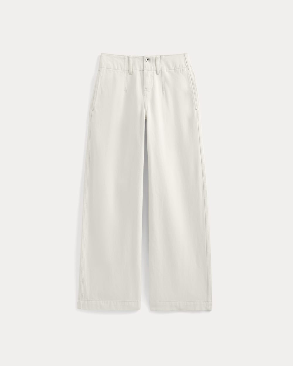 The Mid-Rise Trouser Jean | Ecru - Image 2
