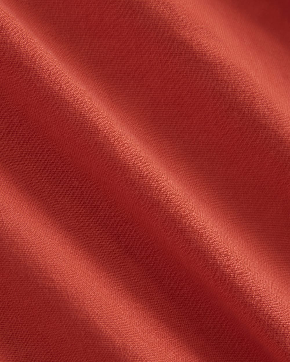 Mini Shift Dress in Stretch Linen | Fiery Red - Image 5