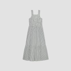 Alternative view of The Smock Dress | Black / Bone
