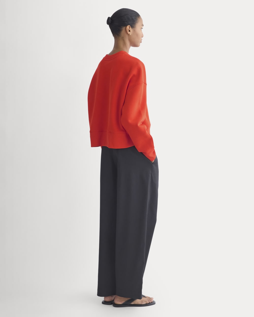 Luxe Fleece Sweatshirt | Fiery Red - Image 5