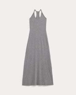 Alternative view of Racerback Maxi Knit Dress | Mid Heather Grey