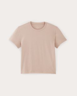 Alternative view of The Box-Cut Tee in Essential Cotton | Rose Smoke  | No Pocket