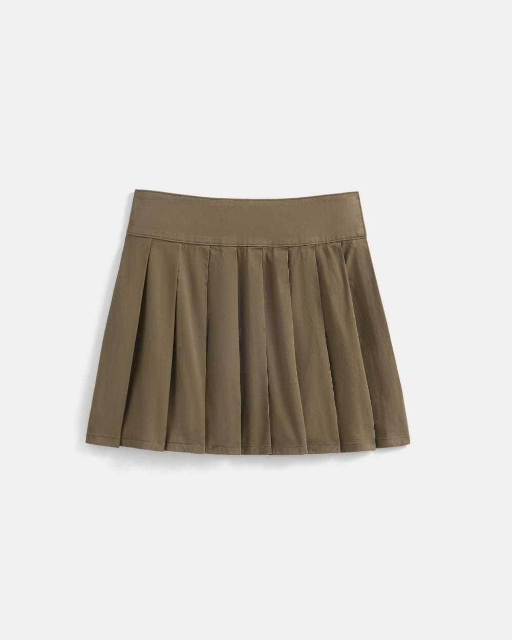 Utility Pleated Mini Skirt | Olive - Image 2