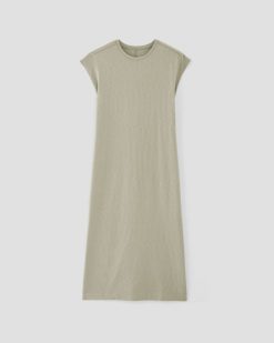 Alternative view of The Muscle Tee Midi Dress | Seagrass