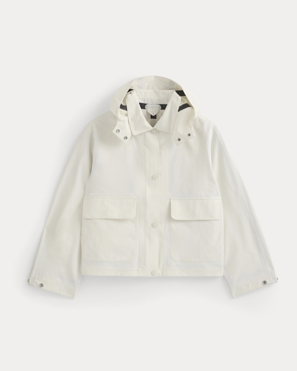 Re:Cycled Nylon Barrel Jacket | Bone - Image 2