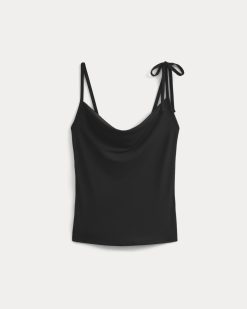 Alternative view of Tie-Shoulder Tank | Black