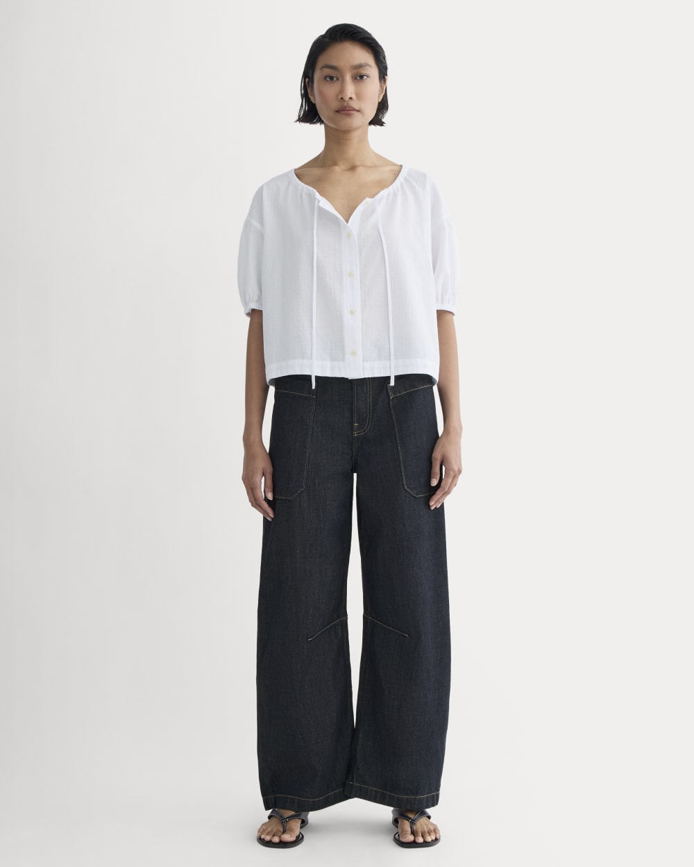 The Gauze Button-Up | White - Image 3