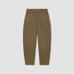 Alternative view of The Utility Barrel Pant | Dark Moss | Regular