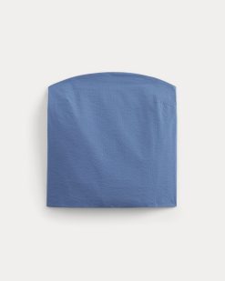 Alternative view of The Seersucker Tube Top | Soft Cobalt