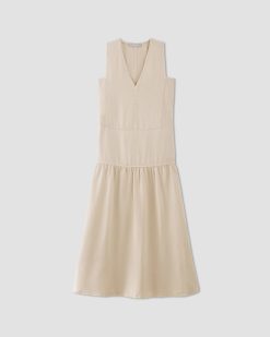 Alternative view of The TENCEL™ V-Neck Dress | Whisper Pink