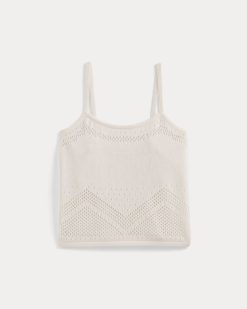 Alternative view of Lace-Knit Cami | Bone