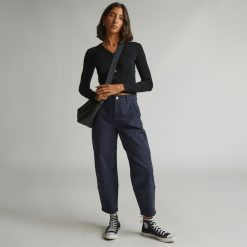 The Utility Barrel Pant |  Navy  | Regular
