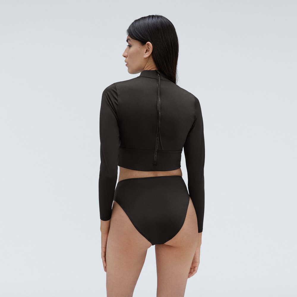 The High-Rise Cheeky Bikini Bottom | Black - Image 4