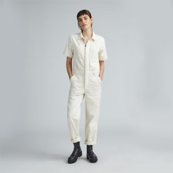 The Supersoft Jean Coverall | Seeded Ecru