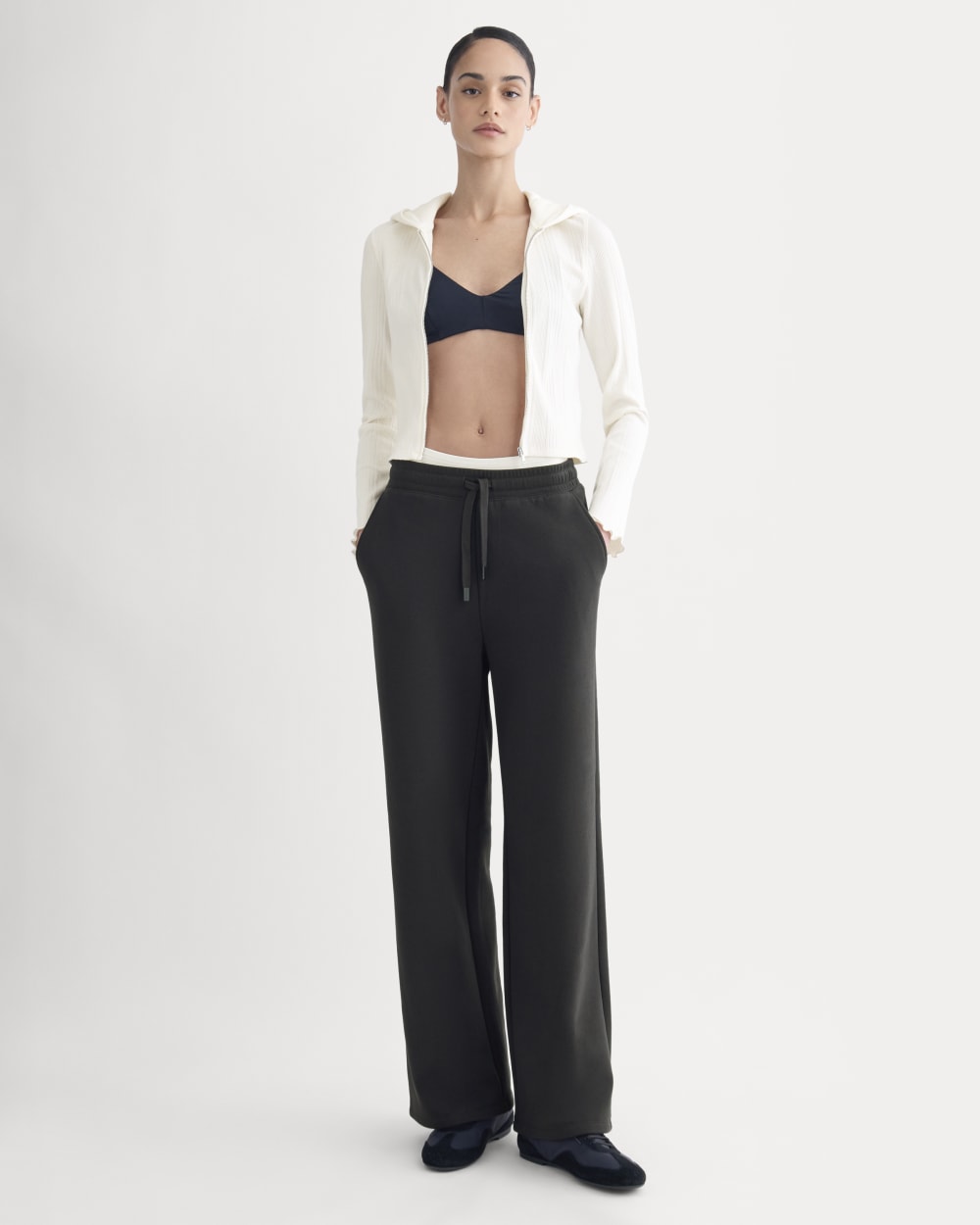 Lounge Rib Hoodie | Bone - Image 3