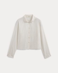 Alternative view of Textured Mini Collar Shirt | Bone