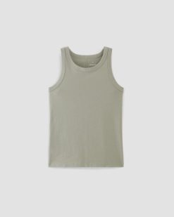 Alternative view of The Tank in Essential Cotton | Sage Green