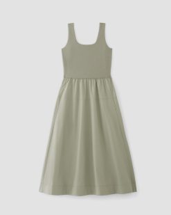 Alternative view of The Supima® Jersey Riviera Dress | Sage Green