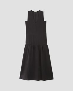Alternative view of The TENCEL™ V-Neck Dress | Black