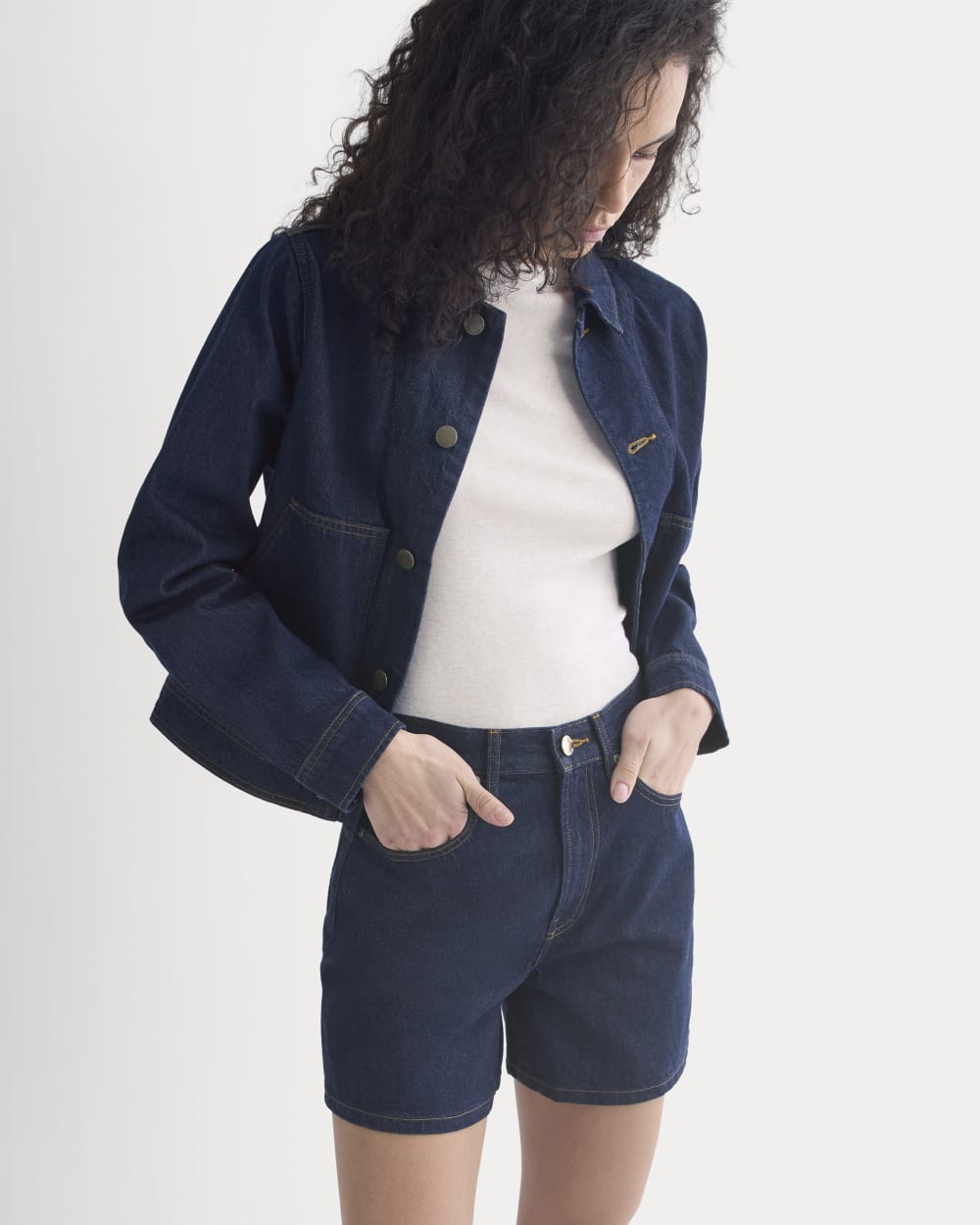 Way-High® A-Line Denim Short | Tungsten Rinse - Image 5