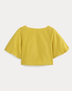 Alternative view of Bubble-Sleeve Top | Passion Fruit
