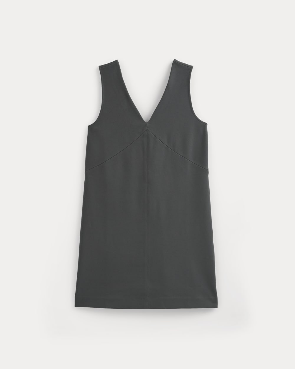 Ponte V-Neck Mini Dress | Graphite - Image 2