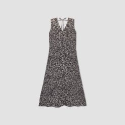 Alternative view of The Satin V-Neck Maxi Dress | Splatter