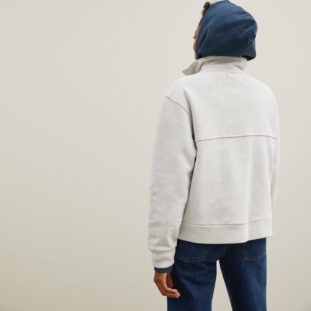 The Track Half-Zip | Light Heather Grey - Image 3