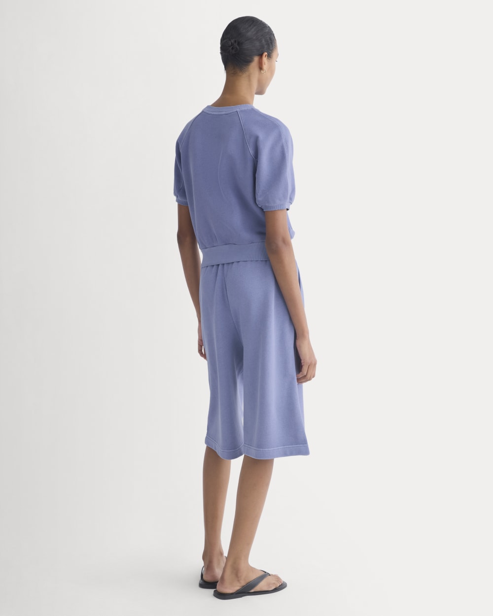 Lightweight Terry Blouson Short-Sleeve Crew | Velvet Morning - Image 5