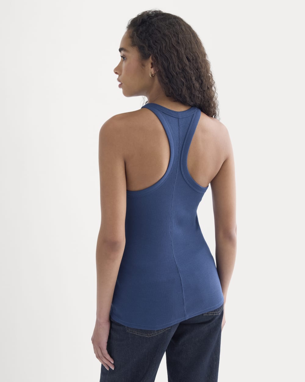 Luxe Rib Racerback Tank | Estate Blue - Image 5
