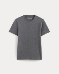 Alternative view of The Essential Organic Crew | Heathered Charcoal