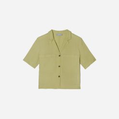 The Linen Workwear Shirt | Leek