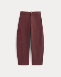 Alternative view of Twisted Seam Barrel Pant | Henna Red