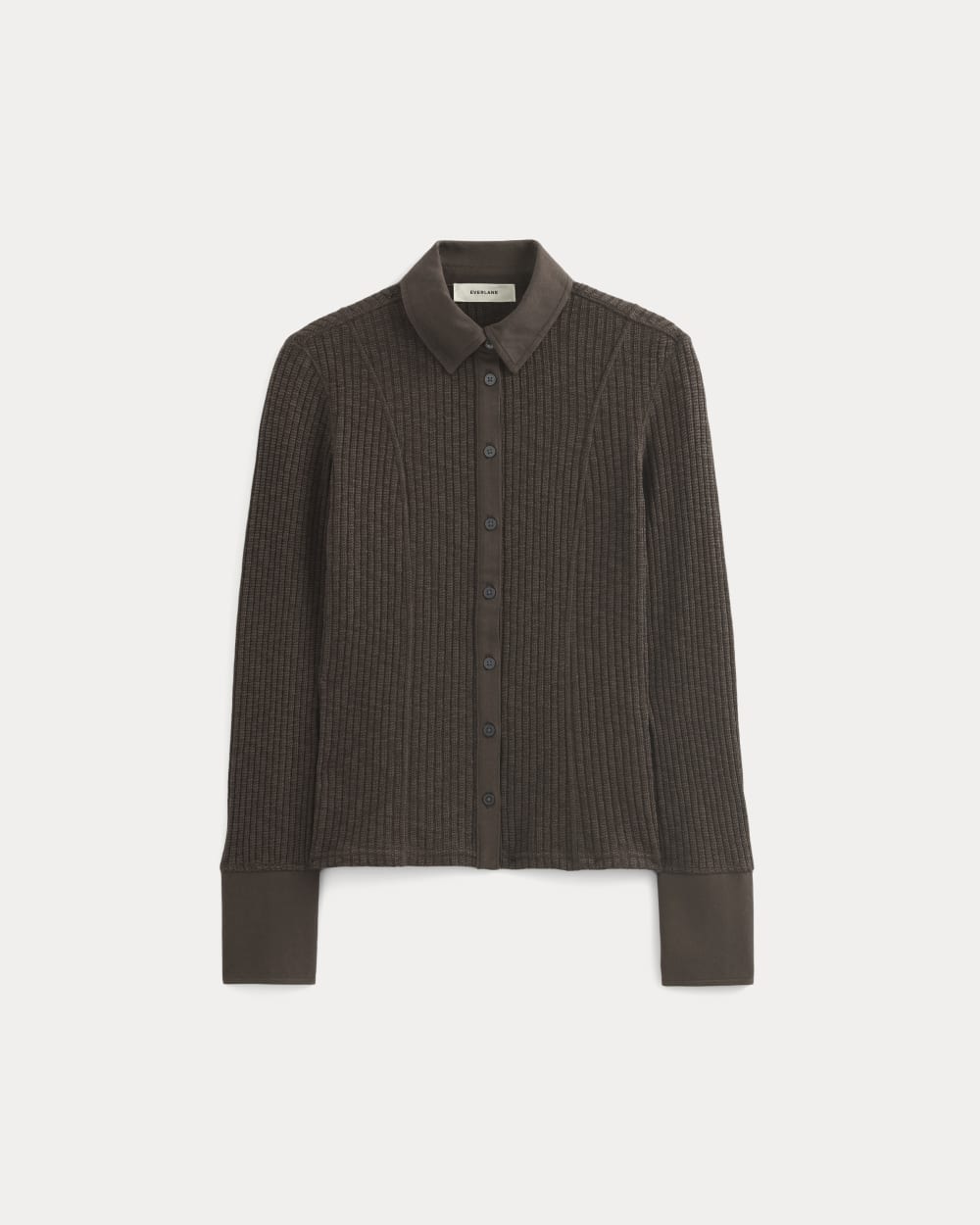 Cozy Rib Button-Up | Coffee Bean - Image 2