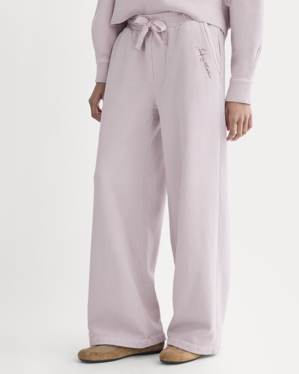 Everlane x The Laufey Foundation Wide-Leg Sweatpant | Burnished Lilac - Image 4