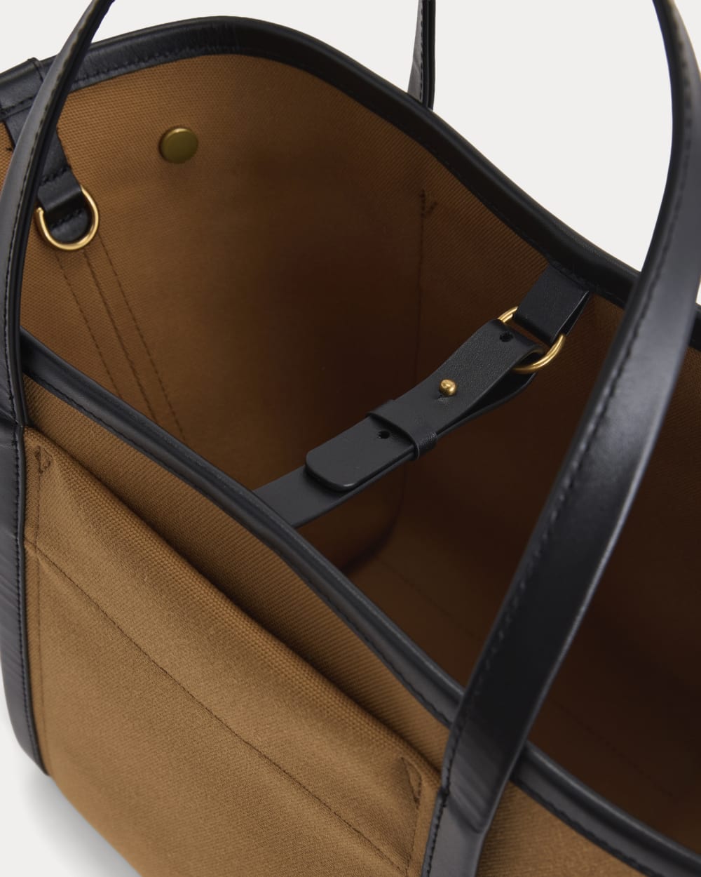 Canvas Mini Lug Tote | Golden Brown - Image 3