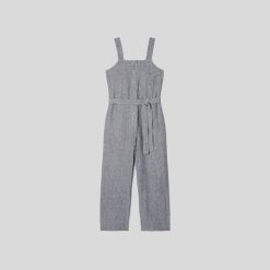 Alternative view of The Linen Jumpsuit | Canvas Tan / Navy