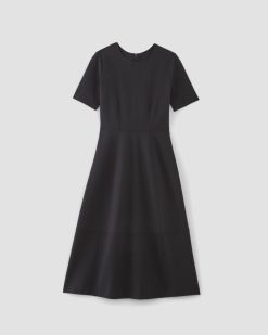 Alternative view of The Dream Short-Sleeve Dress | Black