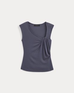 Alternative view of Asymmetrical Top in Butterluxe | Graystone