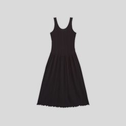Alternative view of The Rib Soft Knit Scoop-Neck Dress | Black