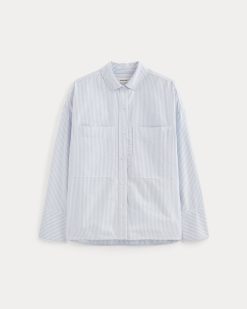 Alternative view of The Boxy Oxford | White / Blue