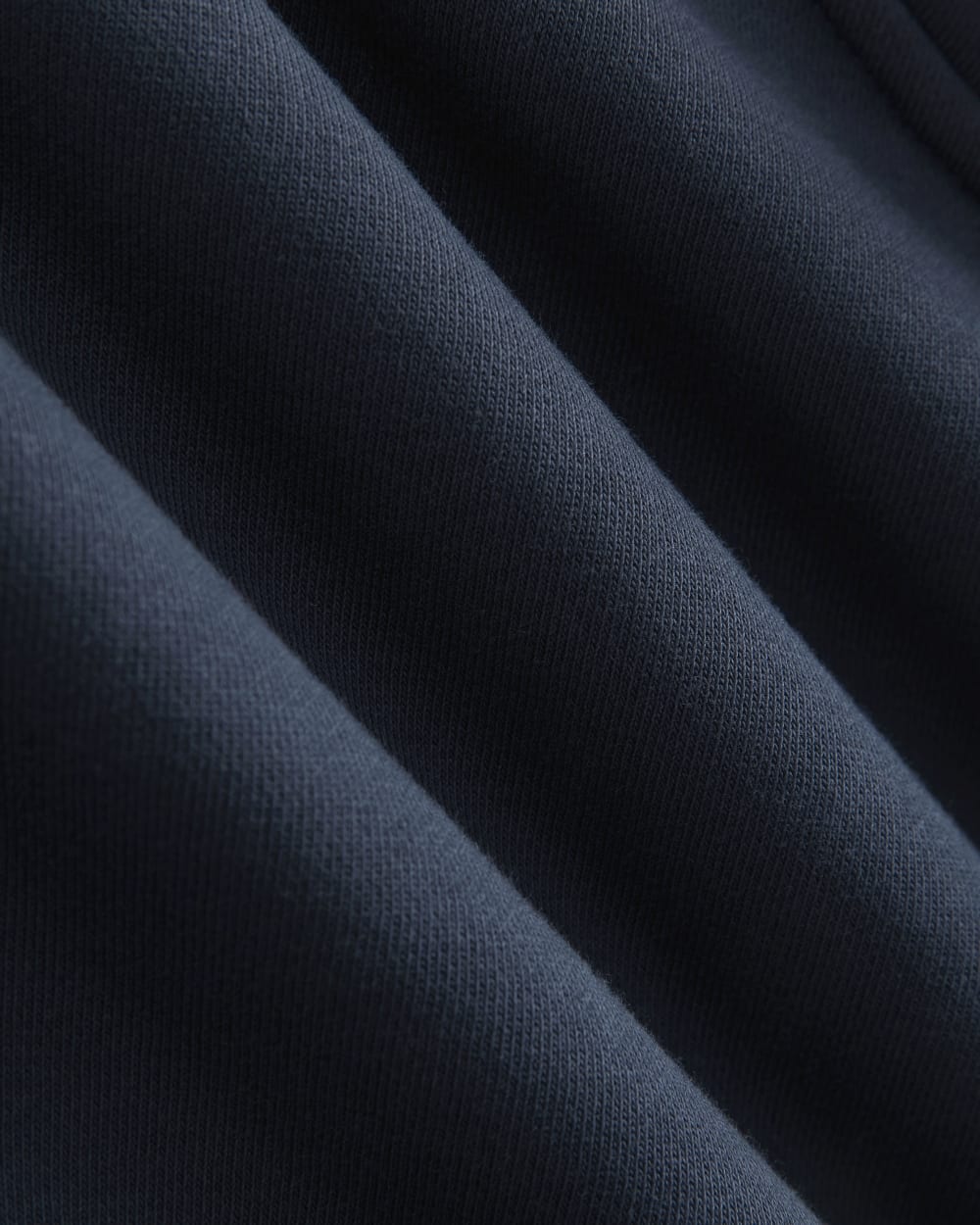 Luxe Fleece Full-Zip Cropped Hoodie | Navy - Image 6