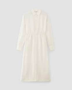 Alternative view of The Mini Jacquard Stripe Shirt Dress | Bone