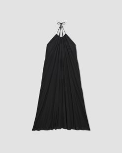 Alternative view of The Tie-Back Halter Dress | Black
