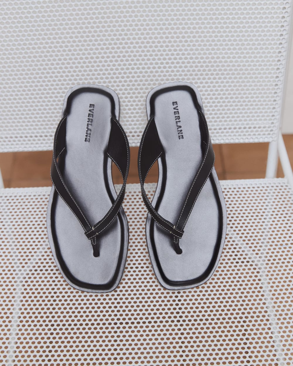 The Leather Flip Flop | Black - Image 8