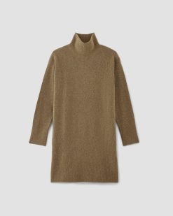 Alternative view of The Cozy Stretch Turtleneck Dress | Heathered Toasted Coconut