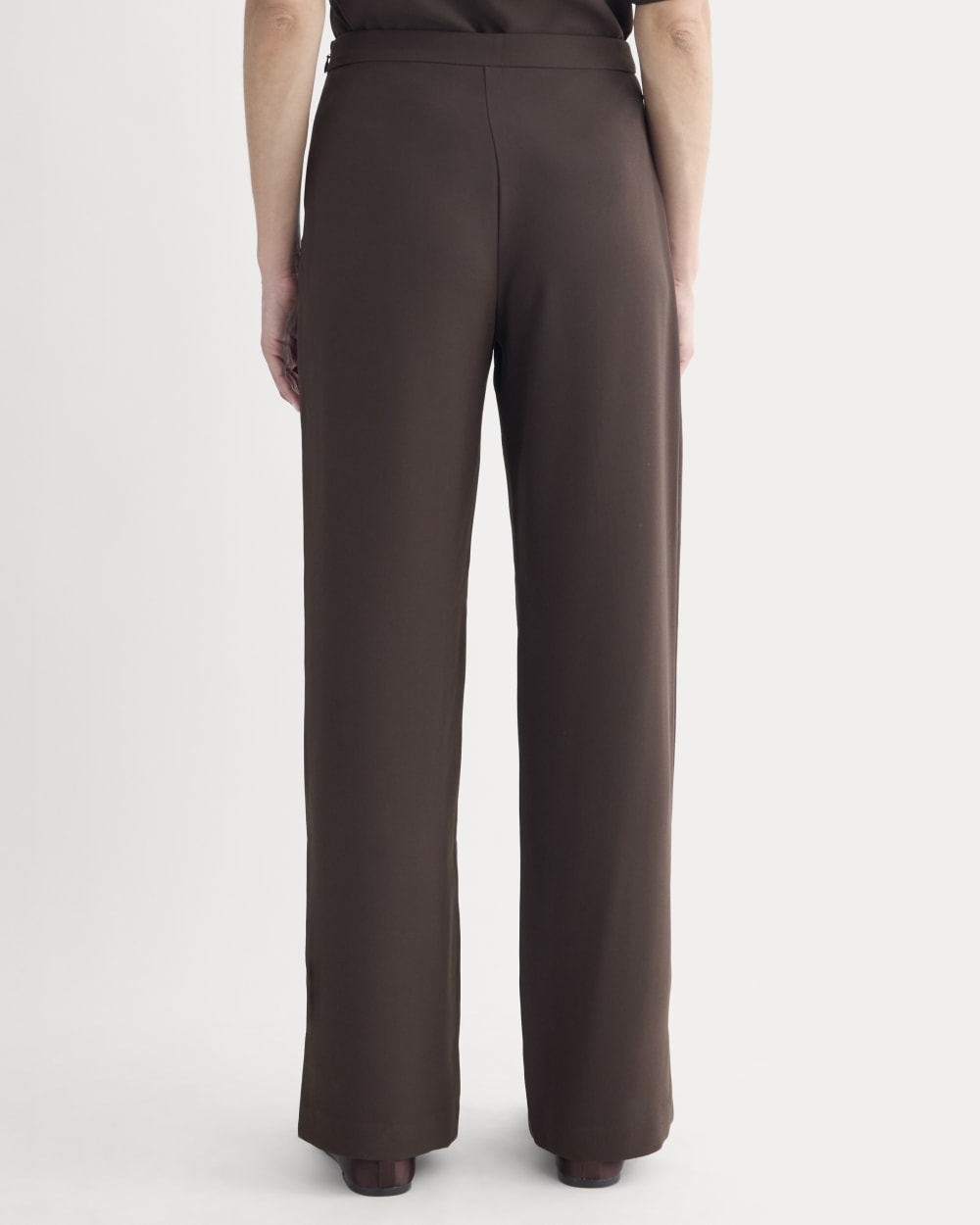 Drapey Crepe Pant | Dark Chocolate - Image 5