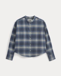 Alternative view of Flannel Shirt | Blue Ombre Plaid