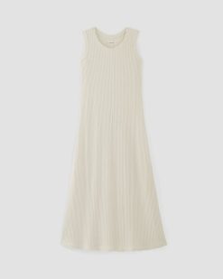 Alternative view of The Rib-Knit A-Line Tank Dress | Bone