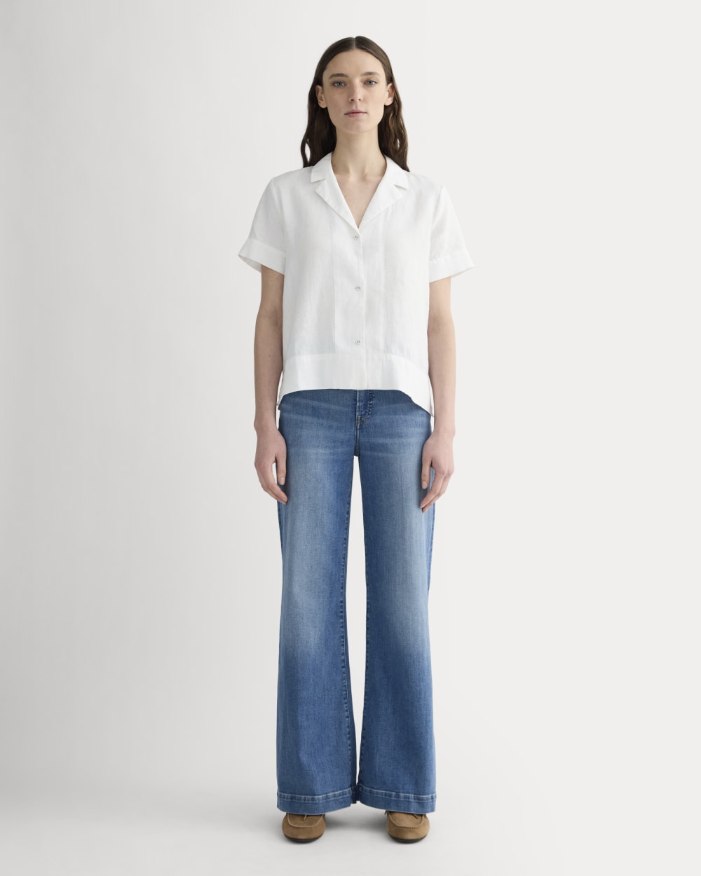 The Notch Shirt in Linen | White - Image 3